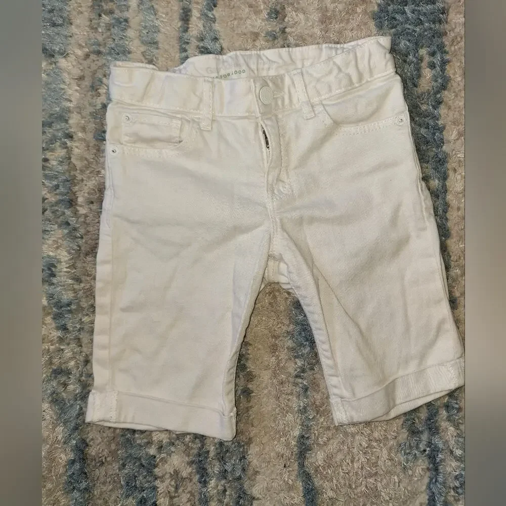 Gap Kids White Bermuda Shirts sz 8 Youth GUC